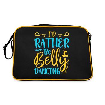I'd Rather Be Belly Dancing Belly Dance - Retro Bag - black/gold - Back