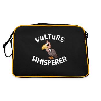 Vautour Chuchoteur Vautour Oiseaux de proie Oiseaux - Sac Retro - noir/or - Dos