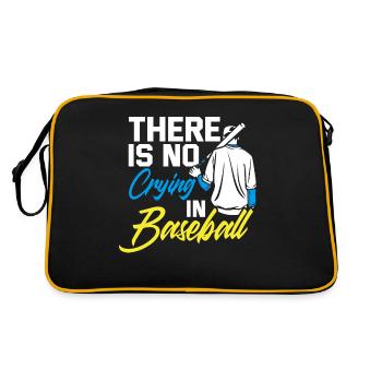 Baseball - Retro Tasche - Schwarz/Gold - Hinten