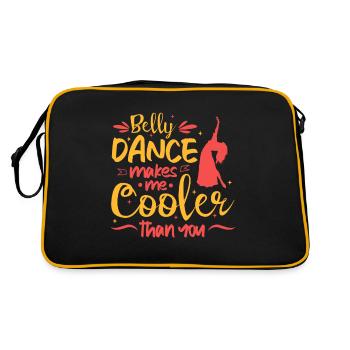 Belly Dance Makes Me Cooler Than You Belly Dancing - Retro Bag - black/gold - Back