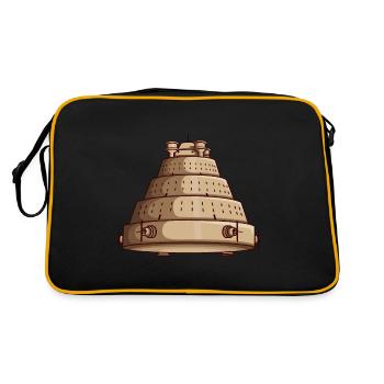 Ancient Astronaut Theory Vimana Temple - Retro Bag - black/gold - Back