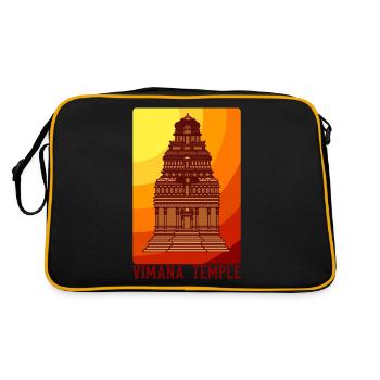 Ancient Astronaut Theory Vimana Temple - Retro Bag - black/gold - Back