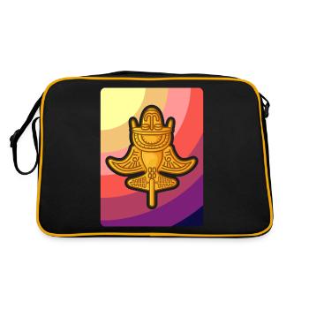 Ancient Astronaut Theory Quimbaya Airplane - Retro Bag - black/gold - Back