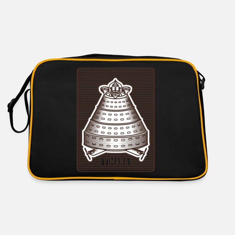 Ancient Astronaut Theorie Vimana Tempel Retro Tasche