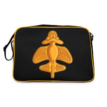 Ancient Astronaut Theory Quimbaya Airplane - Retro Bag - black/gold - Back