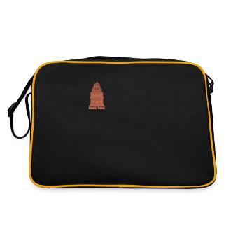 Ancient Astronaut Theory Vimana Temple - Retro Bag - black/gold - Back