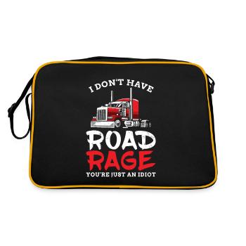 I Have Not Road Rage You Are Just An Idiot For - Retro Bag - black/gold - Back