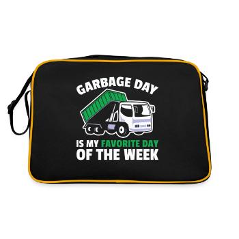 Le garbage Day est mon jour préféré de la semaine - Sac Retro - noir/or - Dos