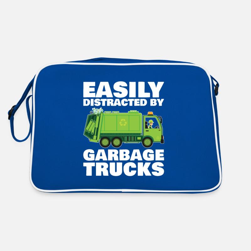 Facilement distrait par les camions à ordures Sac Retro