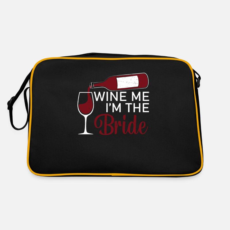 Wine Me Funny Marriage Drinking For A Bride Retro Bag