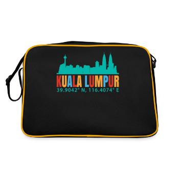 Kuala Lumpur - Sac Retro - noir/or - Dos