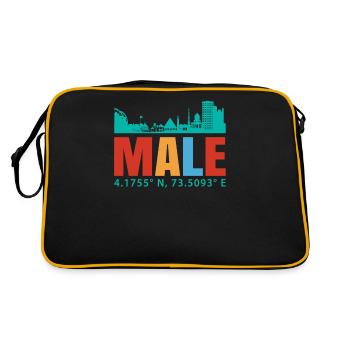 Male Maldives - Retro Bag - black/gold - Back