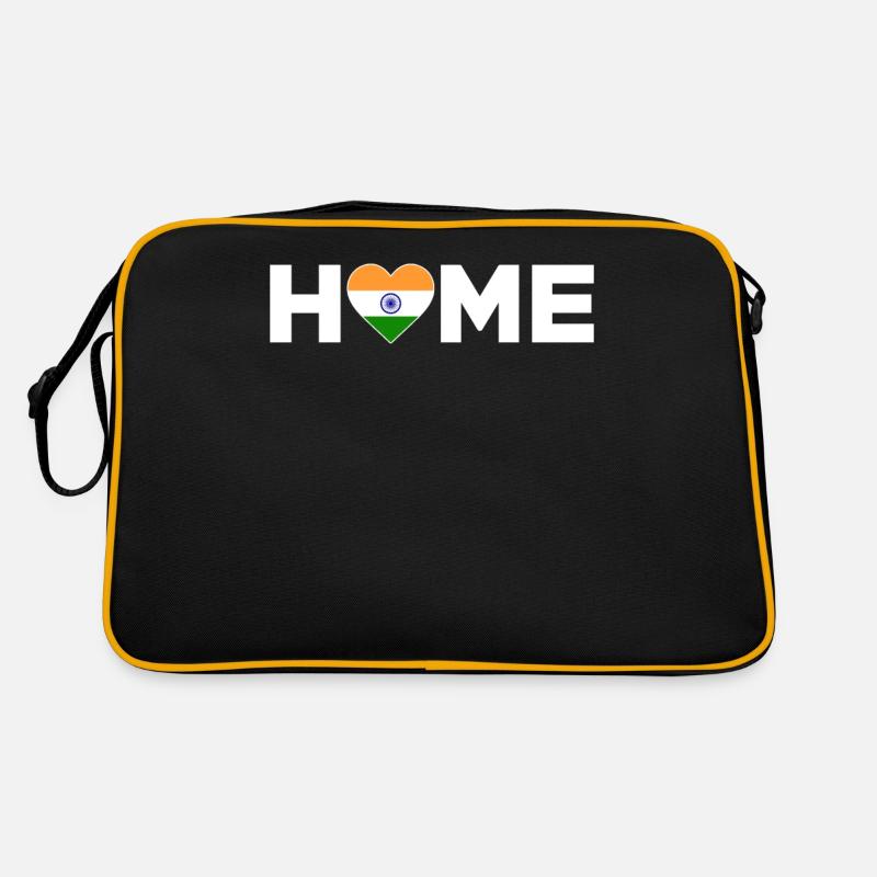 Indien Heimat Indien Flagge Indien Liebe Retro Tasche