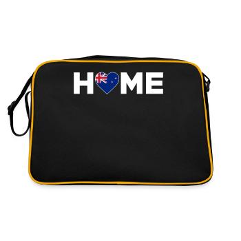 Nouvelle-Zélande Accueil Drapeau de la Nouvelle-Zélande - Sac Retro - noir/or - Dos