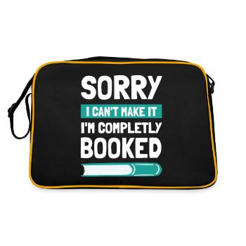 Bookworm Book Lover Literary Reading - Retro Tasche - Schwarz/Gold - Hinten