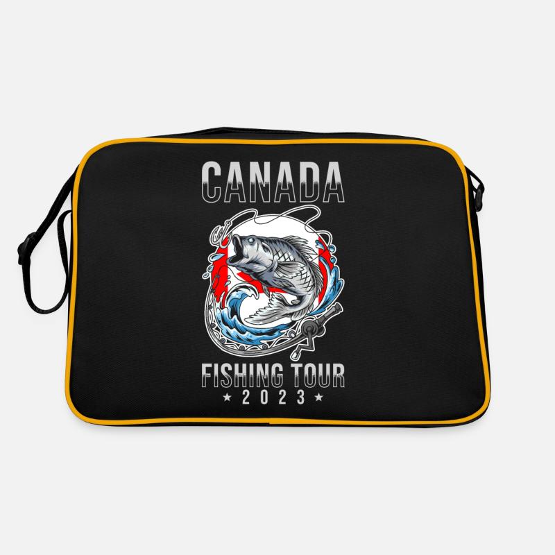 Angeltour Kanada 2023 - Retro Tasche - Schwarz/Gold