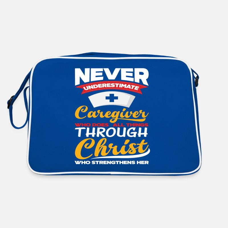 Christliche Pflegekraft Jesus Retro Tasche