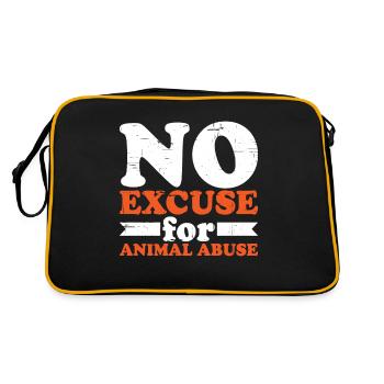 Aucune excuse pour la maltraitance animale 6 - Sac Retro - noir/or - Dos