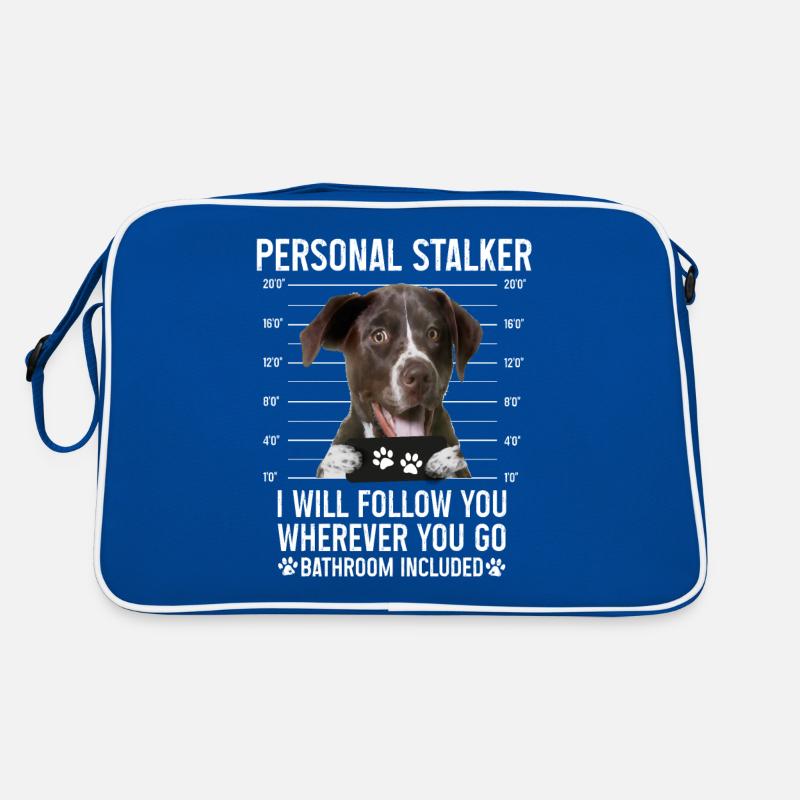 Persönlicher Stalker, Hund, Deutsch Kurzhaar Pointer Retro Tasche