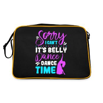 Sorry I Can't It's Belly Dance Time Belly Dancing - Retro Bag - black/gold - Back
