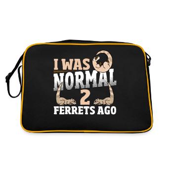 J’étais normal il y a 2 furets Propriétaire de furet de compagnie - Sac Retro - noir/or - Dos