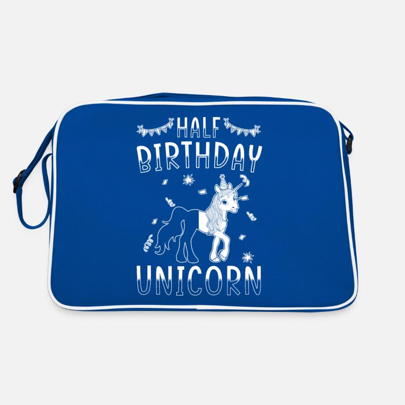 Demi-année 6 mois anniversaire licorne Sac Retro
