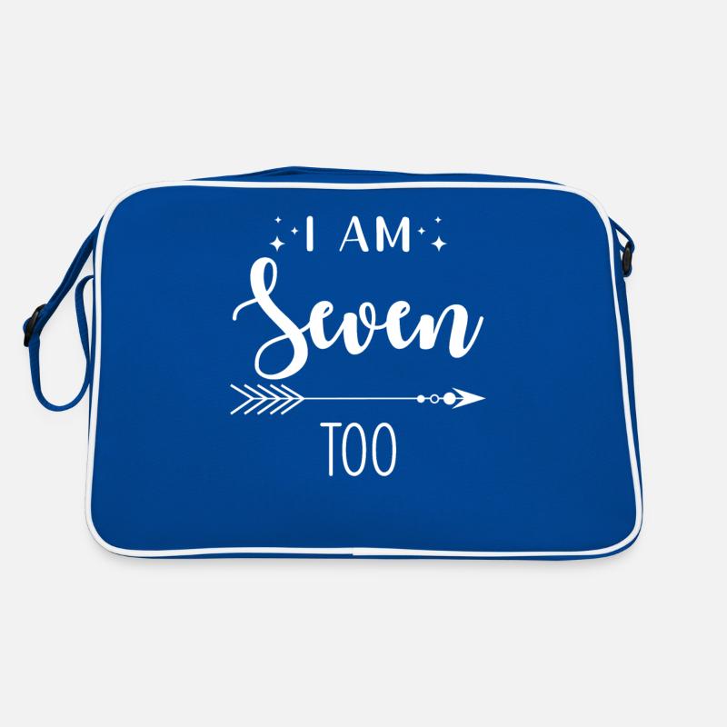 Sieben Jahre Geburtstag Ich Bin Auch Sieben Retro Tasche