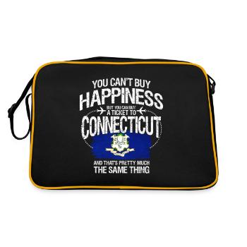 Connecticut - Sac Retro - noir/or - Dos