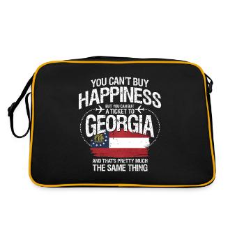 Géorgie - Sac Retro - noir/or - Dos
