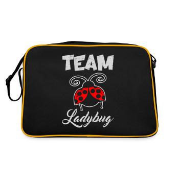 Team Ladybug Science Students Entomologist - Retro Bag - black/gold - Back