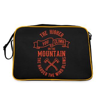 Les dictons de l’alpiniste Plus vous montez sur le - Sac Retro - noir/or - Dos
