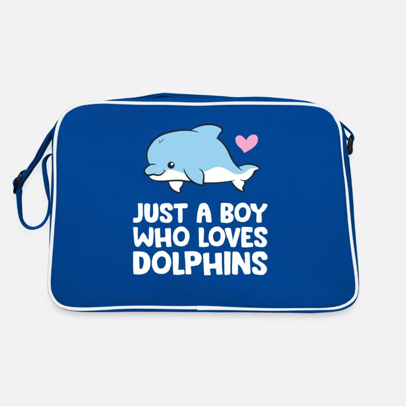 Juste un garçon qui aime les dauphins Sac Retro