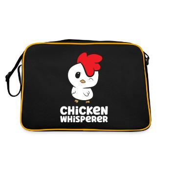 Poulet Élevage Coq Poulet Poulet Chuchoteur - Sac Retro - noir/or - Dos