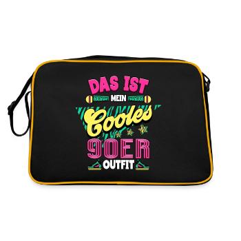 nineties - Retro Bag - black/gold - Back