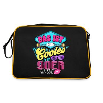 nineties - Retro Bag - black/gold - Back