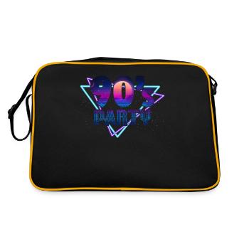 Fête des années 90 années 90 - Sac Retro - noir/or - Dos