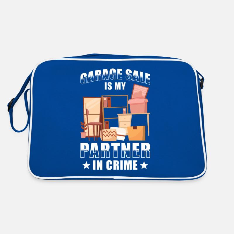 Slogan de vente de garage Sac Retro