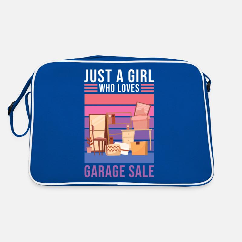 Slogan de vente de garage Sac Retro