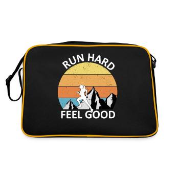 Trail Running - Retro Tasche - Schwarz/Gold - Hinten