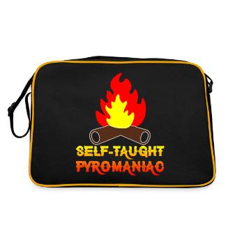 Pyromane autodidacte 7 - Sac Retro - noir/or - Dos