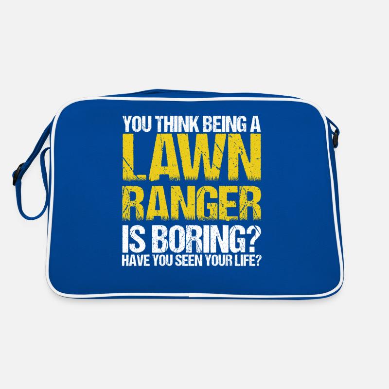 Hobby Gardener Lawn Lawn Mower Gift Retro Bag