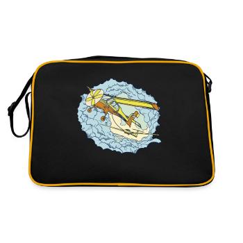 Motif du pilote amateur pour les pilotes et les - Sac Retro - noir/or - Dos