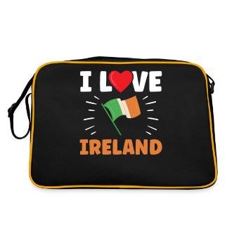 J’adore l’Irlande Irish St. Patrick’s Day - Sac Retro - noir/or - Dos