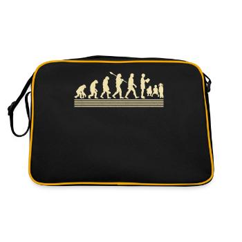 Entwicklung Der Vorschullehrer - Retro Tasche - Schwarz/Gold - Hinten