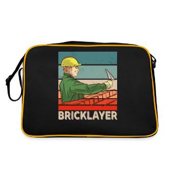 Mason Brick Craftsmen Masonry - Retro Bag - black/gold - Back