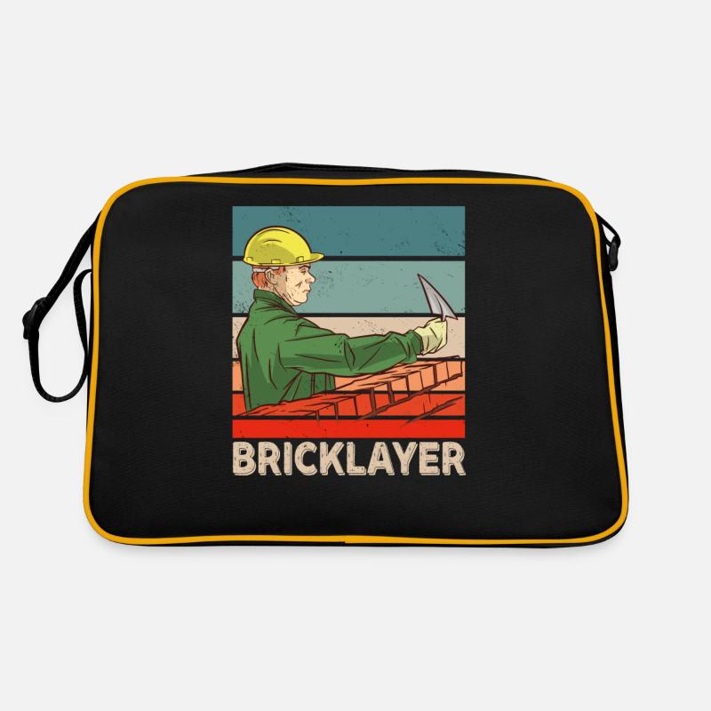 Mason Brick Craftsmen Masonry Retro Bag