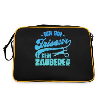 Je suis coiffeuse - Sac Retro - noir/or - Dos