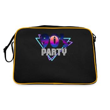 Fête des années 90 années 90 - Sac Retro - noir/or - Dos
