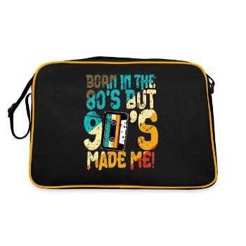 80s Born In The 80s - Retro Bag - black/gold - Back