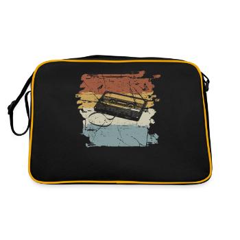 Cassette des années 90 des années 90 - Sac Retro - noir/or - Dos